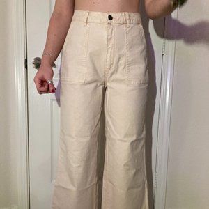 Pale Pink Wide Fit Pants